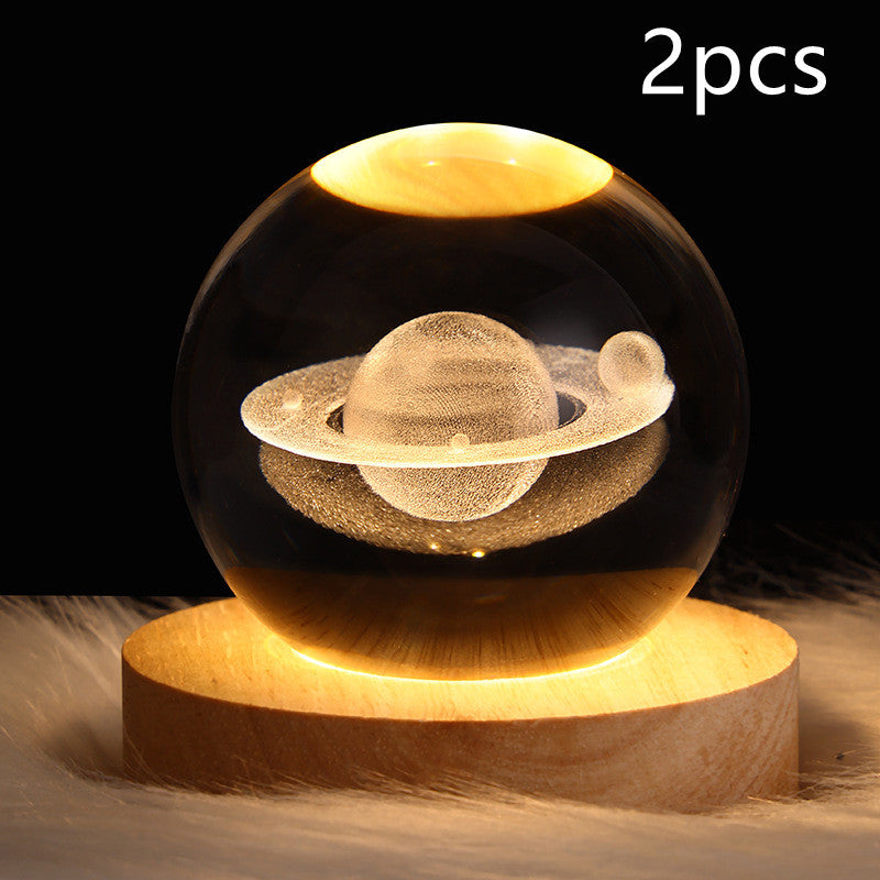 3D-Galaxie-Kristallkugellampe, beste Geschenke, beste Dekoration