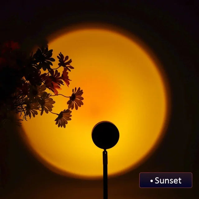 Sonnenuntergangs-Projektionslampe mit Fernbedienung und Smart-App